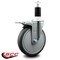 Service Caster 6'' Thermoplastic Rubber Swivel 1-3/4'' Expanding Stem Caster Total Lock Brake SCC-EXTTL20S614-TPRB-134 - alternate 2